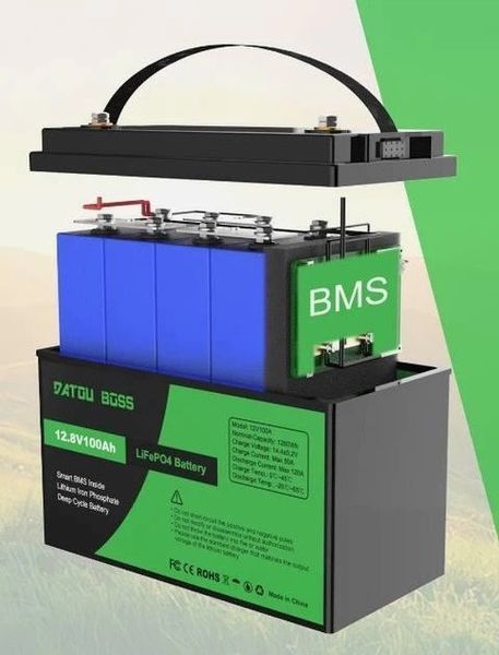 LiFePO4 12V 100Ah Акумулятор Datouboss, BMS, 1280Wh 17084 фото