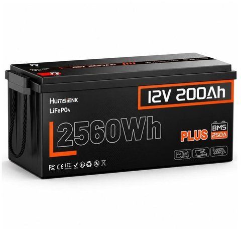 Акумулятор Humsienk 12 В 200 А&middot;год LiFePO₄ 237589 фото