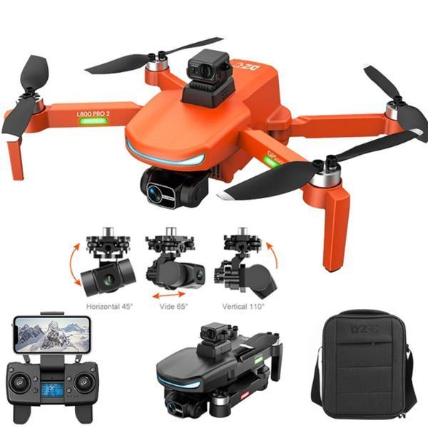 Квадрокоптер дрон з камерою LYZRC L800 PRO 3-осьовий підвіс 4K HD, GPS, FPV до 1200 м, 26 м. польоту + L800 фото