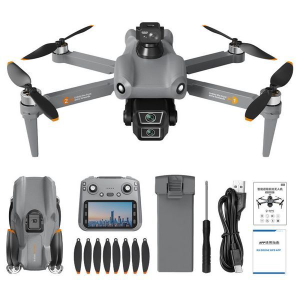 Професійний дрон квадрокоптер L300 Ultra max з пультом, екраном 5,9", GPS і камерою 4K &mdash; до 28 хвилин польоту L300UM фото