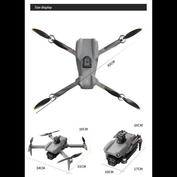 Професійний дрон квадрокоптер L300 Ultra max з пультом, екраном 5,9", GPS і камерою 4K &mdash; до 28 хвилин польоту L300UM фото