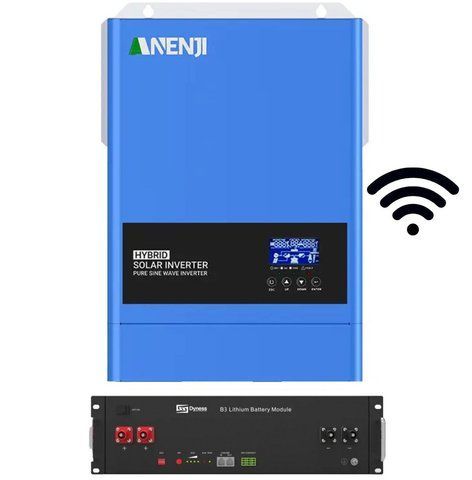 Комплект резервного живлення на базі інвертора Anenji + Акумулятор Dyness B3 3.6 кВт 17081 фото