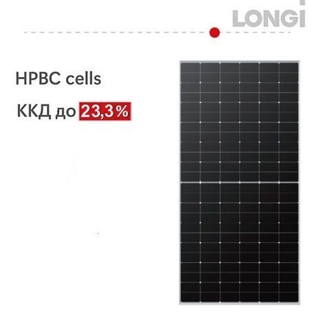 Сонячна батарея 610Вт /Solar PV panel 610W, HPBC Hi-MO 6, LR7-72HTH-610M,LONGi 19,8974   фото