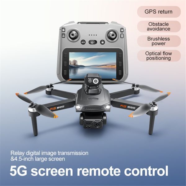 Квадрокоптер RG800 MAX Бездротовий дрон з подвійною камерою, GPS-позиціонуванням, системою обходу перешкод і FPV-режимом RG800M фото
