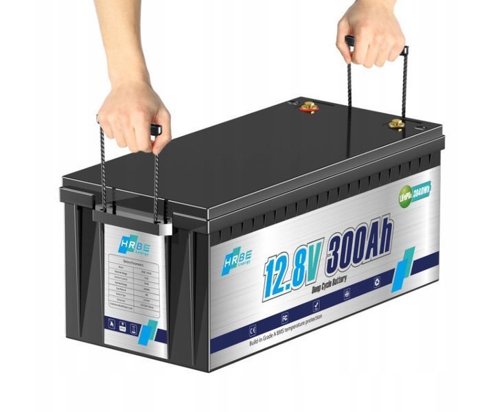 Акумулятор LiFePO4 12,8 V 300 Ah (3,84 кВт&middot;год) HRBEnergyс BMS для систем резервного живлення 17120 фото