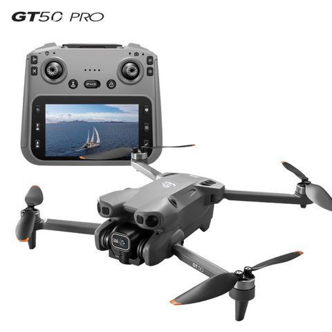 Квадрокоптер GT50 з камерою 8K, РК пульт з екраном, безщіткові мотори, обхід перешкод, FPV, до 20 хв. польоту GT50PRO фото