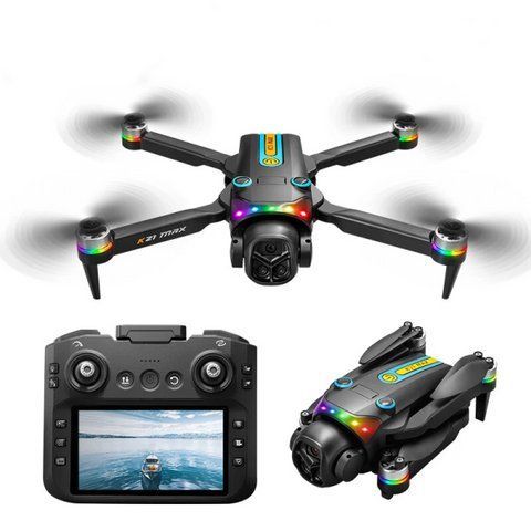 Квадрокоптер XKJ K21 MAX з пультом з екраном 4.3&Prime;, WiFi FPV, подвійна камера К21МАХ фото