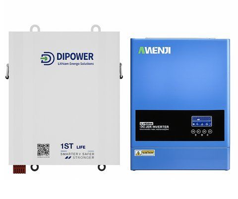 Комплект Anenji 6,2 кВт інвертор WiFi з низьким рівнем шуму + акумулятор 48V/120Ah Dipower 6 кВт/г ємність резерв живлення 17085 фото