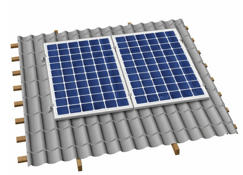 Комплект кріплень для 2 сонячних панелей 30 мм AXIOMA Energy на алюмінієвий профіль (паралельно даху) СОМ2-А фото