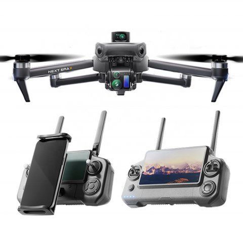 Професійний квадрокоптер SMRC P7 Max з камерою 4K, 3-осьовим підвісом, GPS, EIS, 5G, пульт з екраном Р7MAX фото
