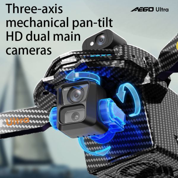 Професійний квадрокоптер AE60 Ultra 10 км, 4K камерою, 3-осьовим стабілізатором і екраном в пульті AE60ULTRA фото
