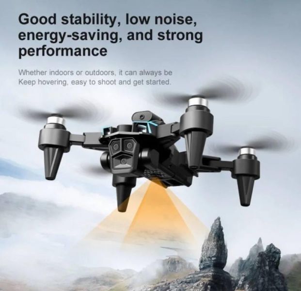 Квадрокоптер K12 MAX Mini Drone, FPV БК двигуни 100 м. до 20 хв К12 фото