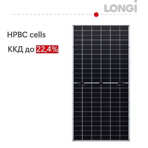 Сонячна батарея 605Вт /Solar PV panel 605W, BIFACIAL Hi-MO 7, LR7-72HGD-605M, LONGi 19,9001 фото