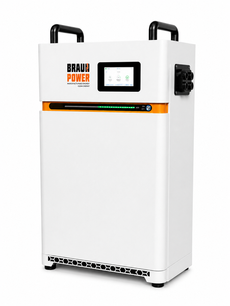 Акумулятор Braun Power 16 кВт&middot;год 51.2V LiFePO4 48V ESS для інвертора &mdash; резервне живлення 8&ndash;12 годин, 8000+ циклів BRAUN_16 фото