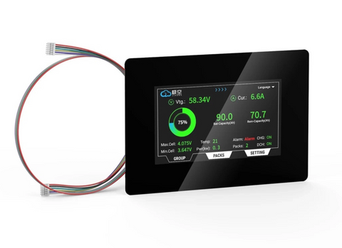 Дисплей JIKONG JKBMS V19 4.3" сенсорний TFT для BMS JK з CAN та RS485 JKBMS V19 4.3"NEW фото