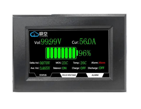 JK BMS LCD 4.3" сенсорний дисплей JiKong з кнопкою керування для акумуляторних систем JKBMS/LCD 4.3" фото