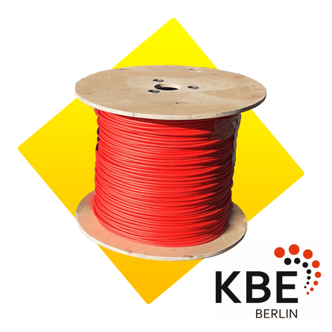 Соларний кабель KBE 6 мм&sup2; червоний (Німеччина) H1Z2Z2-K для сонячних панелей 2114154 фото