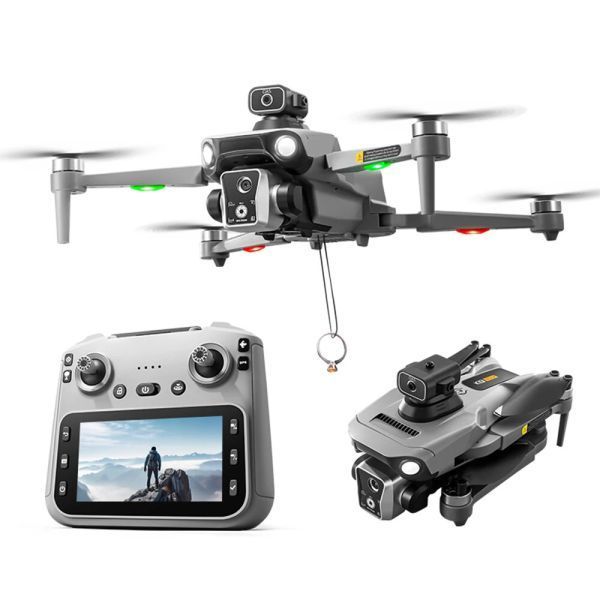 Квадрокоптер K19 MAX з GPS, пульт з екраном 5.9&Prime;, Wi-Fi FPV, безщіткові мотори, дальність до 1200 м, до 20 хв польоту, кейс K19MAX фото