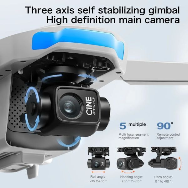 Квадрокоптер S-X1 Max з GPS і 4K камерою, пульт з екраном, EIS, 5G Wi-Fi, до 3 км SX1 фото