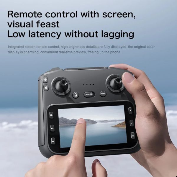 Квадрокоптер S-X1 Max з GPS і 4K камерою, пульт з екраном, EIS, 5G Wi-Fi, до 3 км SX1 фото