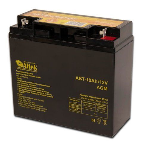Акумулятор ALTEK ABT 18Аh 12V AGM 2115001 фото