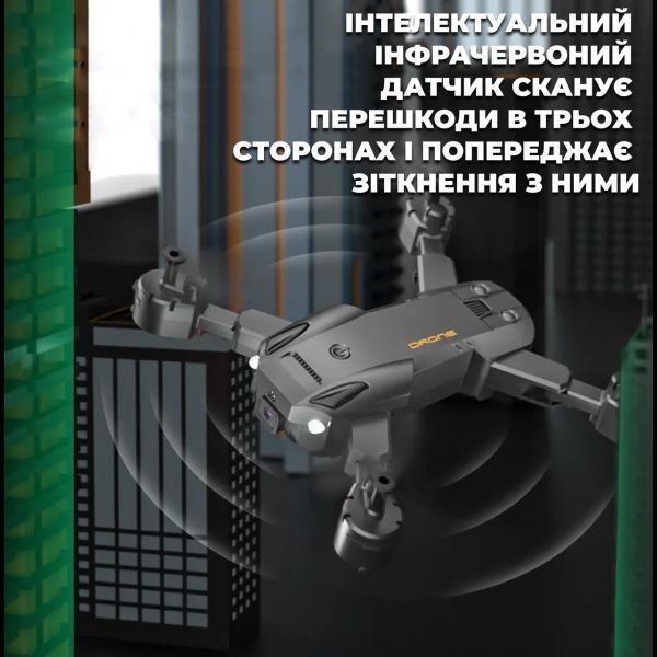 Квадрокоптер з камерою Q6/S60 MAX &ndash; дрон для дітей 4K HD FPV &ndash; до 30 хв. польоту (2 акумулятори) Q6 фото