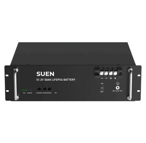 Акумулятор SUEN 2.56 кВт&middot;год 51.2V 50Ah LiFePO₄ (SUEN-P5150ESA1) &ndash; 6000 циклів, BMS, 16S1P SUEN-2,56 фото
