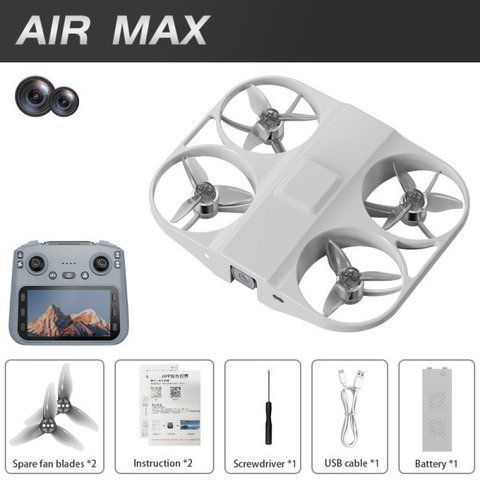 Квадрокоптер AIR MAX з 4K камерою і пультом з екраном GPS до 1 км до 15 хв. AirMax фото