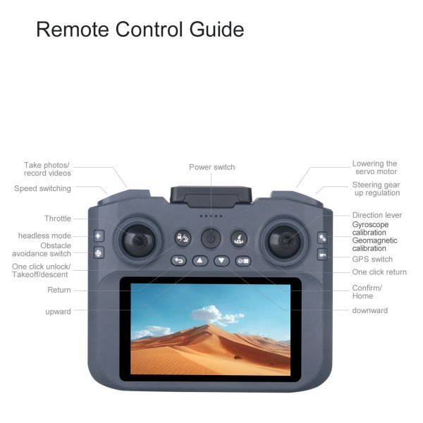 Квадрокоптер S158 MAX Радіокерований дрон з пультом з екраном GPS FPV 4K до 2 км. 20 хв S158MAX фото