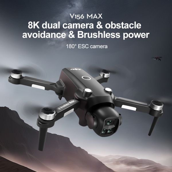 Квадрокоптер V156 MAX дрон з RC пультом 4K GPS EIS безщітковий до 500 м. 25 хв V156MAX фото