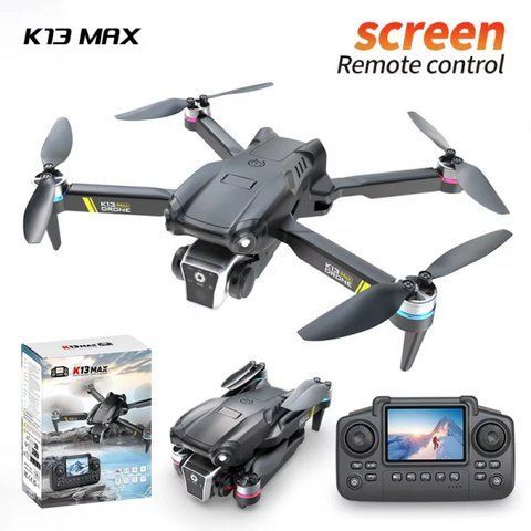 Квадрокоптер K13 MAX з пультом і екраном FPV дрон з камерою без смартфона до 15 хв. до 150 м. K13MAX фото