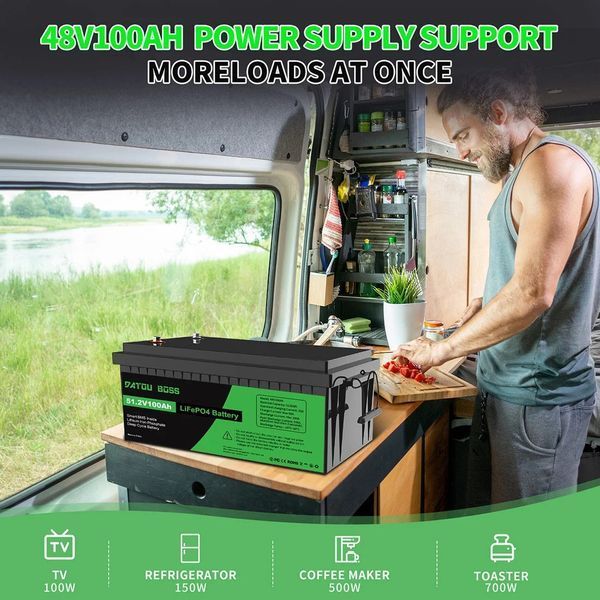 Комплект 5 кВт + 5.1 кВт*г інвертор Anenji з WiFi-модулем + акумулятор Datouboss LiFePO4 48V/100Ah для резервного живлення 17092 фото